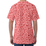 Zombie Brain Print Men's Velvet T-Shirt