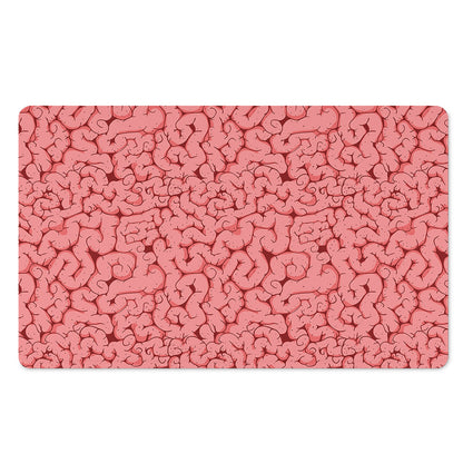 Zombie Brain Print Polyester Doormat