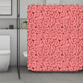 Zombie Brain Print Polyester Shower Curtain