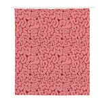 Zombie Brain Print Polyester Shower Curtain