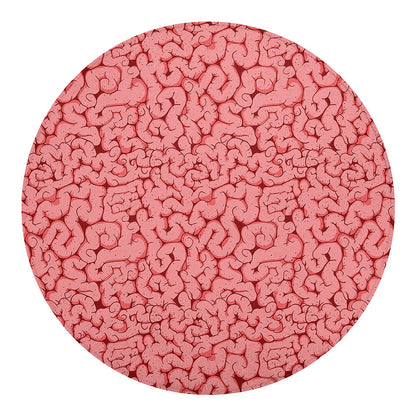 Zombie Brain Print Round Blanket