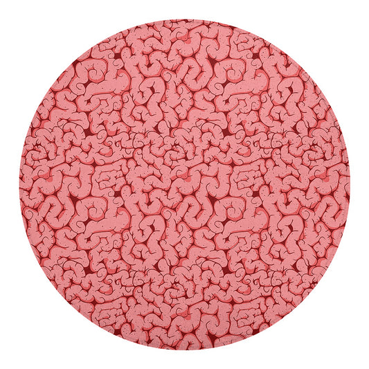 Zombie Brain Print Round Blanket