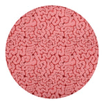 Zombie Brain Print Round Blanket