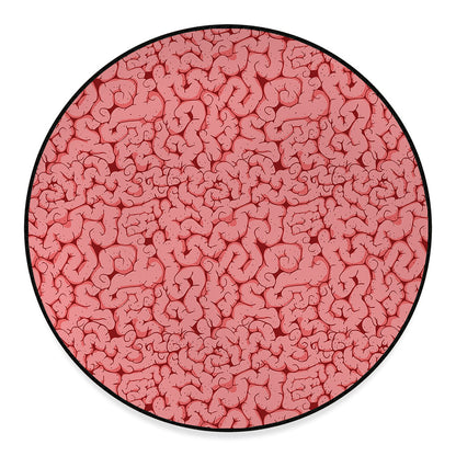 Zombie Brain Print Round Floor Mat