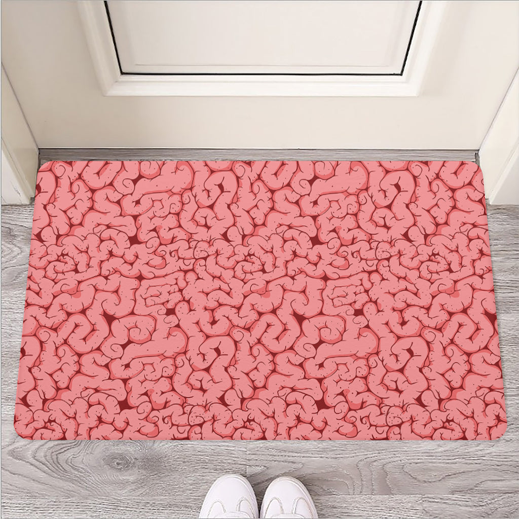 Zombie Brain Print Rubber Doormat