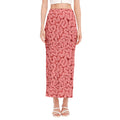Zombie Brain Print Side Slit Maxi Skirt