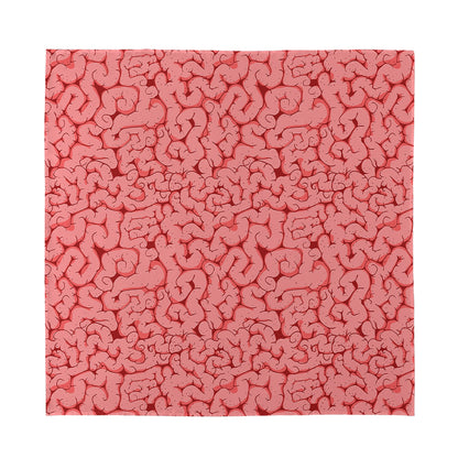 Zombie Brain Print Silk Bandana