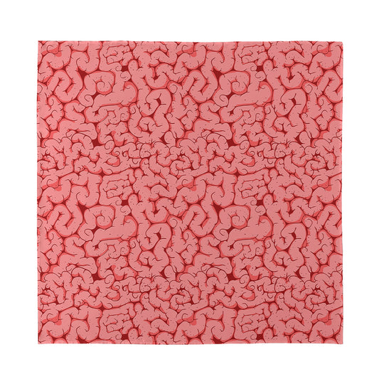 Zombie Brain Print Silk Bandana