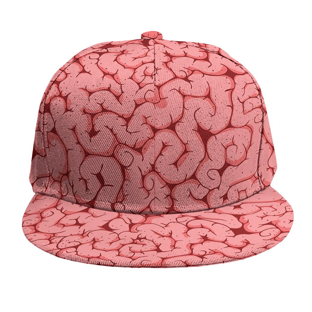 Zombie Brain Print Snapback Cap