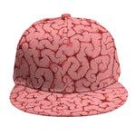 Zombie Brain Print Snapback Cap