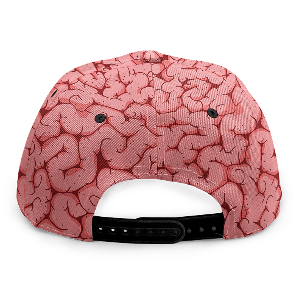 Zombie Brain Print Snapback Cap