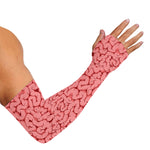 Zombie Brain Print Sun Protection Arm Sleeves
