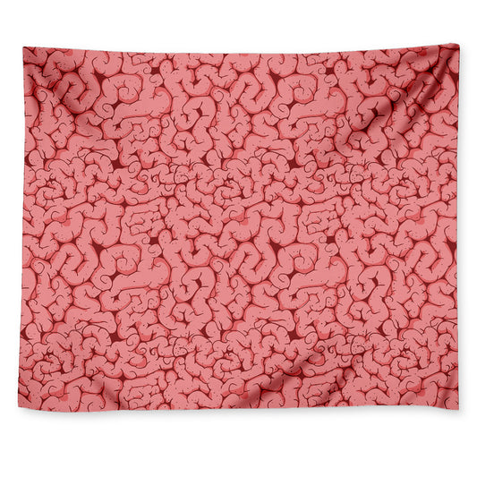 Zombie Brain Print Tapestry