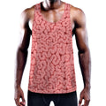 Zombie Brain Print Men's Workout Tank Top