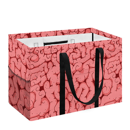 Zombie Brain Print Utility Tote Bag