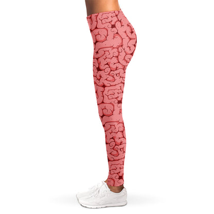Zombie Brain Print Women's Leggings