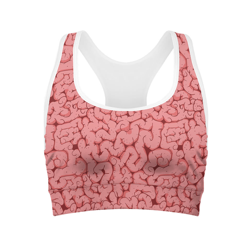 Zombie Brain Print Women's Sports Bra