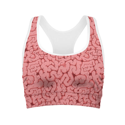 Zombie Brain Print Women's Sports Bra