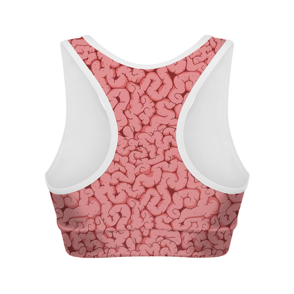Zombie Brain Print Women's Sports Bra