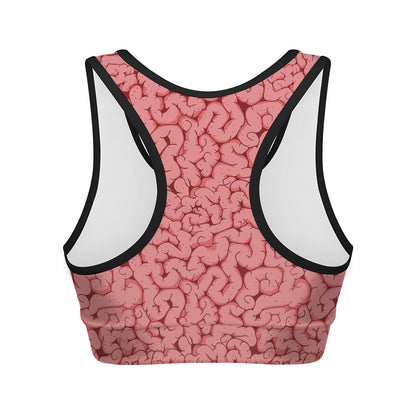 Zombie Brain Print Women's Sports Bra