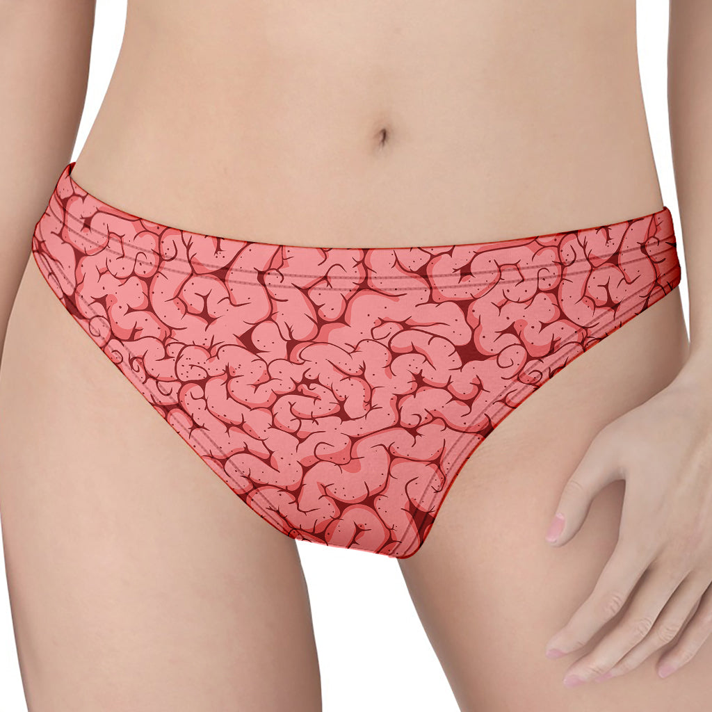 Zombie Brain Print Women's Thong