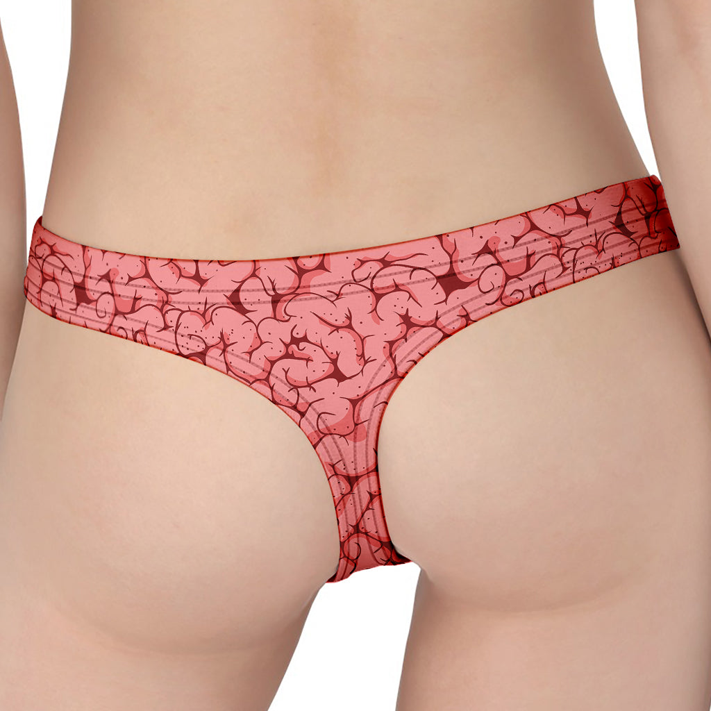 Zombie Brain Print Women's Thong