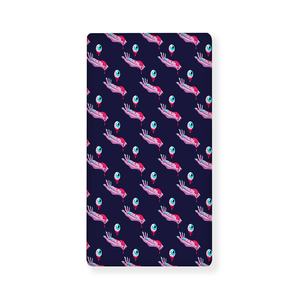 Zombie Eyeball Pattern Print Baby Crib Sheet