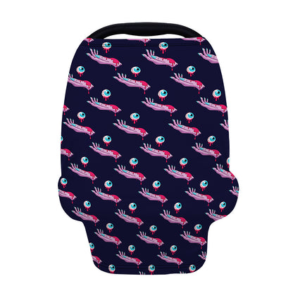 Zombie Eyeball Pattern Print Baby Seat Cover