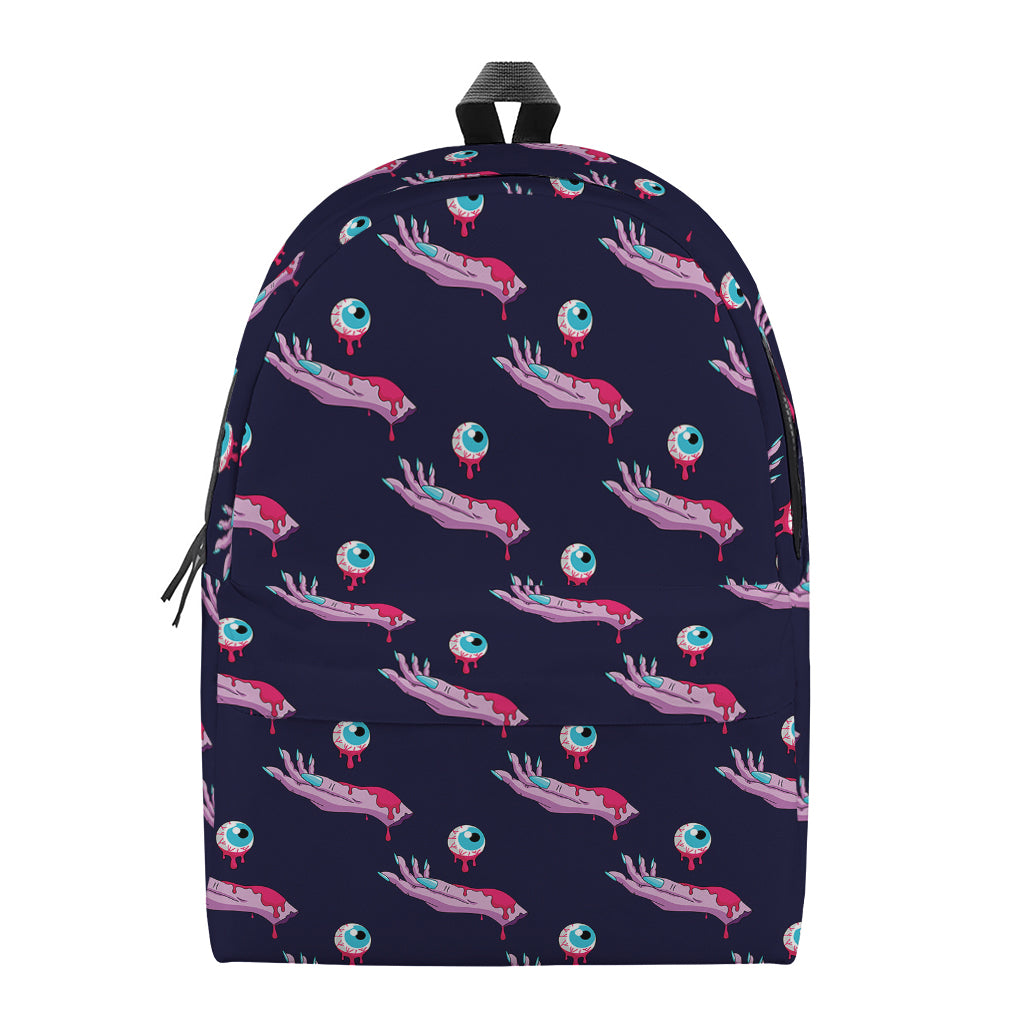Zombie Eyeball Pattern Print Backpack