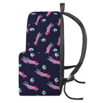 Zombie Eyeball Pattern Print Backpack