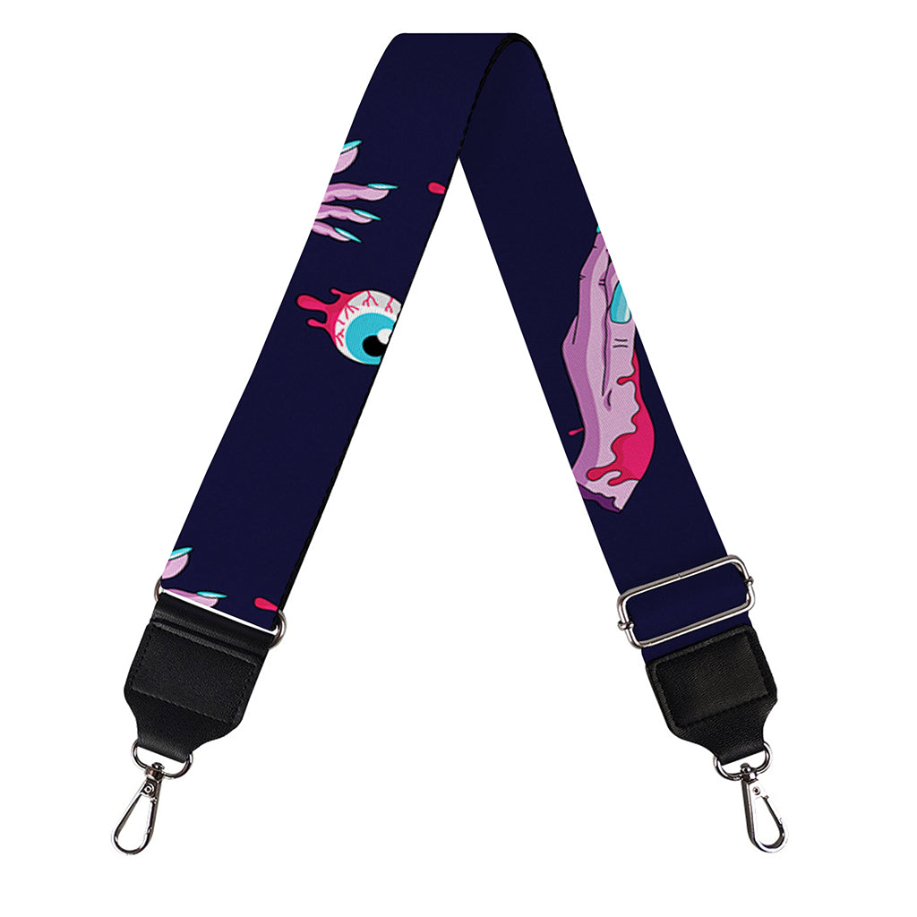 Zombie Eyeball Pattern Print Bag Strap