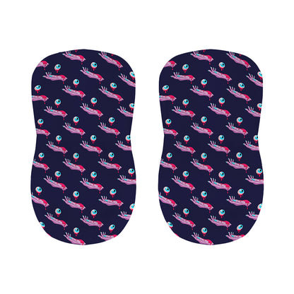 Zombie Eyeball Pattern Print Bar Stool Covers