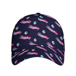 Zombie Eyeball Pattern Print Baseball Cap