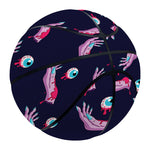 Zombie Eyeball Pattern Print Basketball