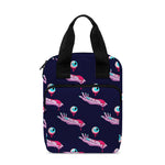 Zombie Eyeball Pattern Print Bible Tote Bag