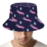 Zombie Eyeball Pattern Print Bucket Hat