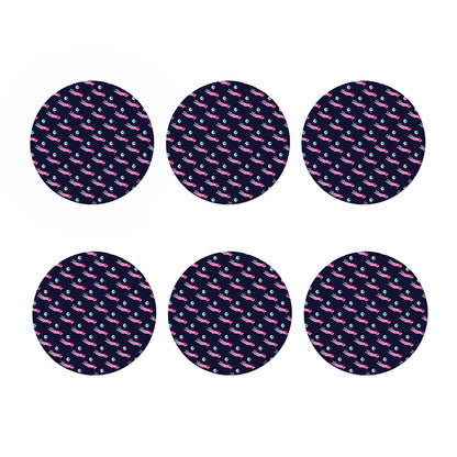 Zombie Eyeball Pattern Print Coaster Set