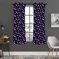 Zombie Eyeball Pattern Print Grommet Curtain Panels