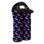 Zombie Eyeball Pattern Print Double Neoprene Wine Tote
