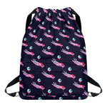 Zombie Eyeball Pattern Print Drawstring Backpack