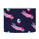 Zombie Eyeball Pattern Print Drum Lamp Shade