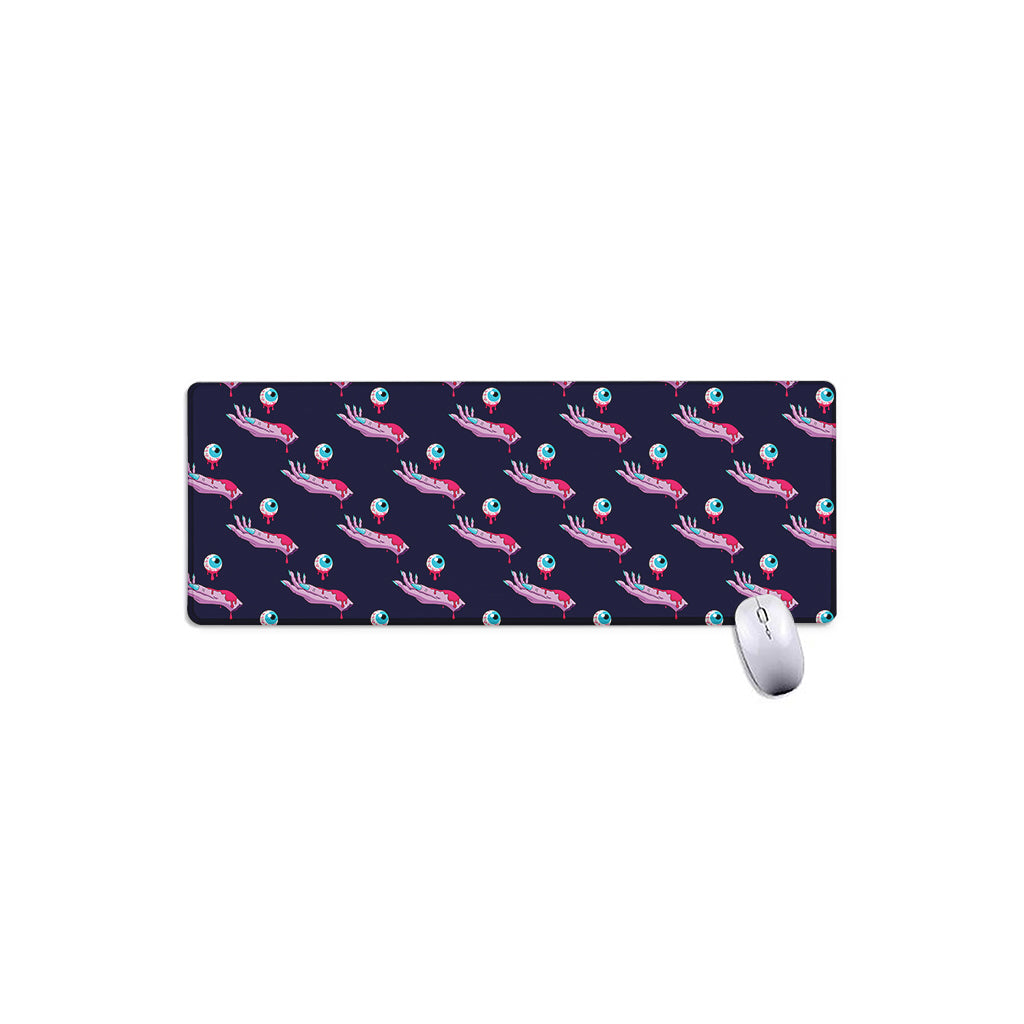 Zombie Eyeball Pattern Print Extended Mouse Pad