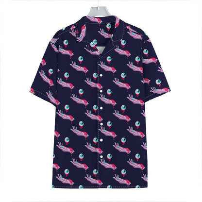 Zombie Eyeball Pattern Print Hawaiian Shirt