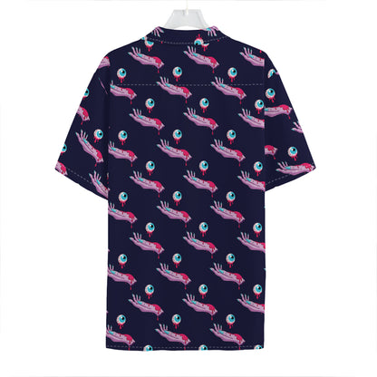 Zombie Eyeball Pattern Print Hawaiian Shirt