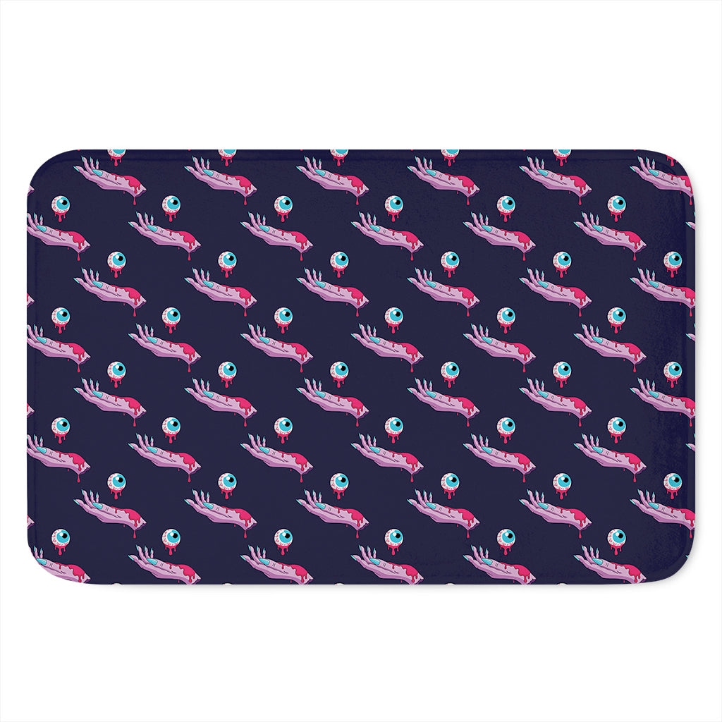Zombie Eyeball Pattern Print Indoor Door Mat