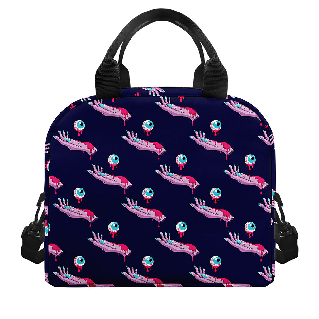 Zombie Eyeball Pattern Print Insulated Lunch Bag