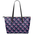 Zombie Eyeball Pattern Print Leather Tote Bag With Zipper