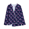 Zombie Eyeball Pattern Print Long Sleeve Short Coat