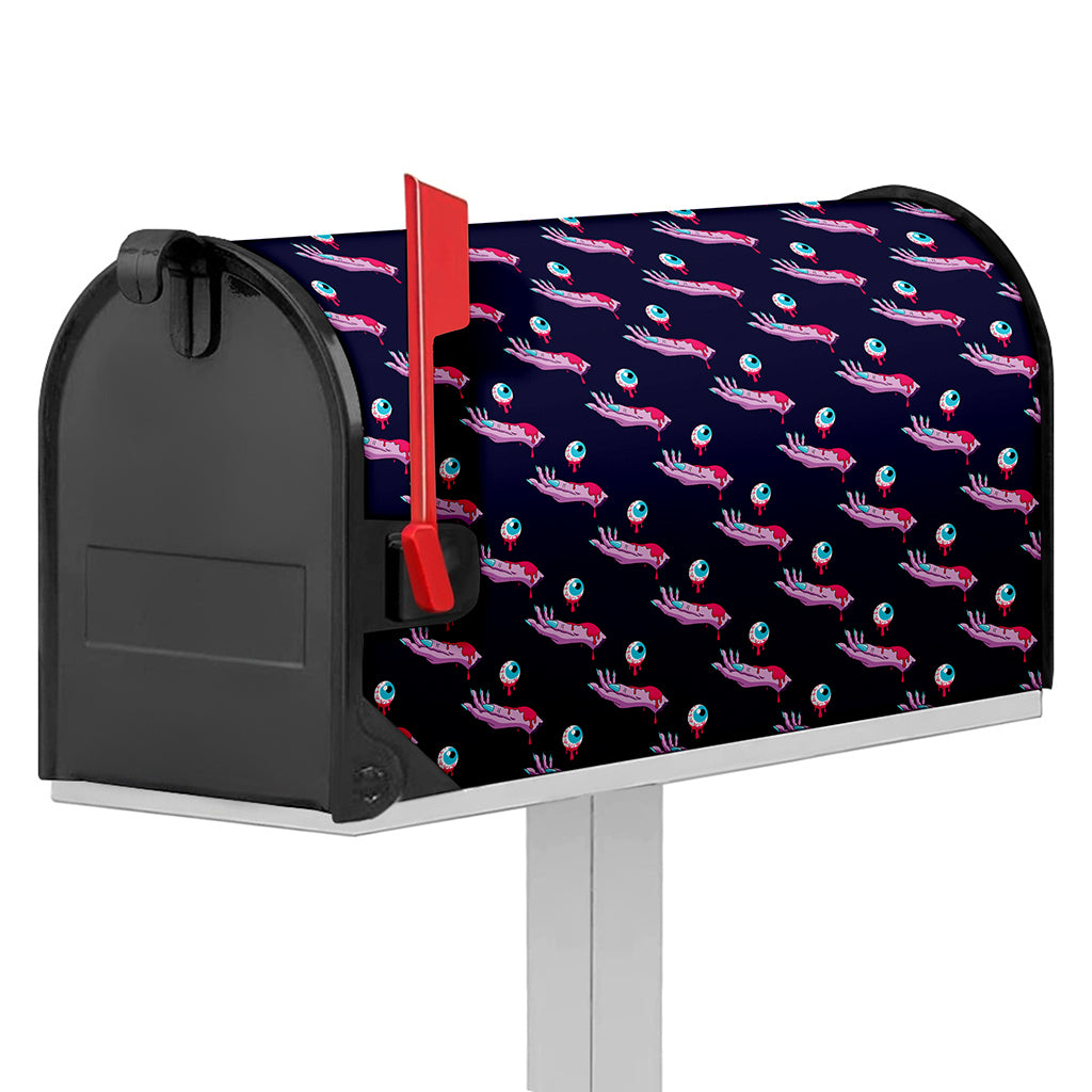 Zombie Eyeball Pattern Print Mailbox Cover