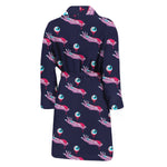 Zombie Eyeball Pattern Print Men's Bathrobe